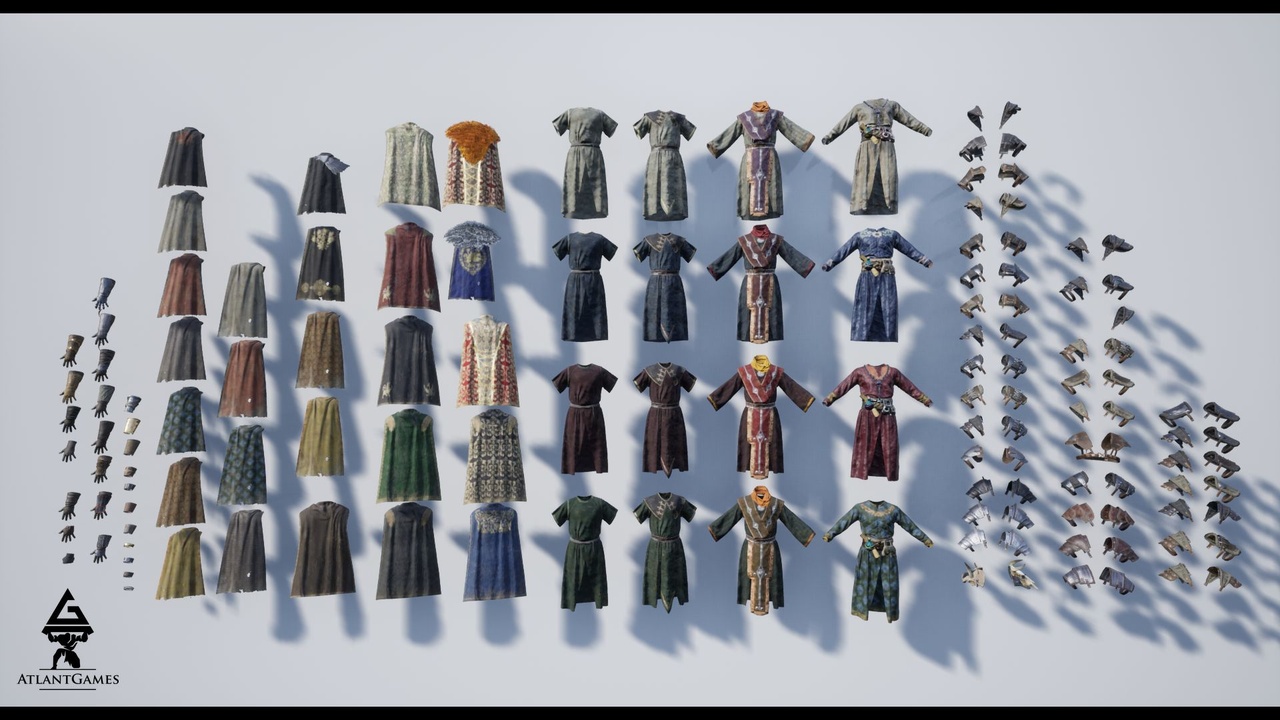 Media 1 for listing ROG Modular Medieval Accessories and Robes