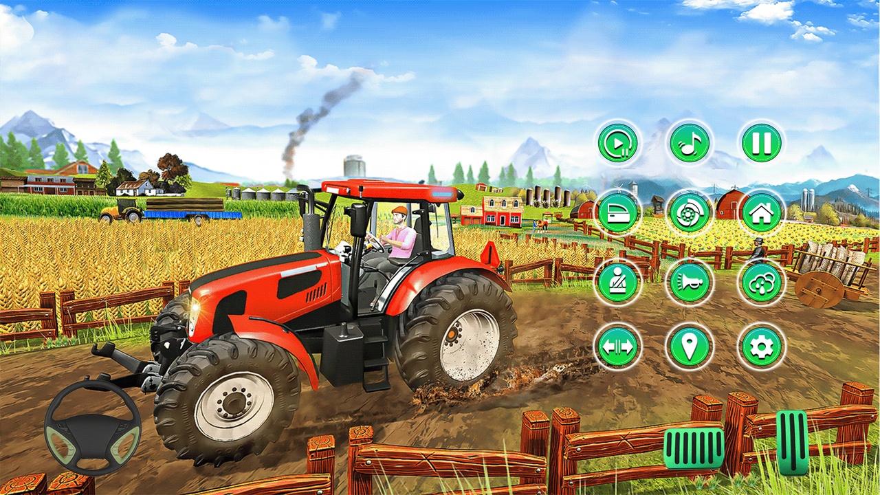 Tractor Farming Simulation Game UI Pack – Agriculture Driving HUD | Fab