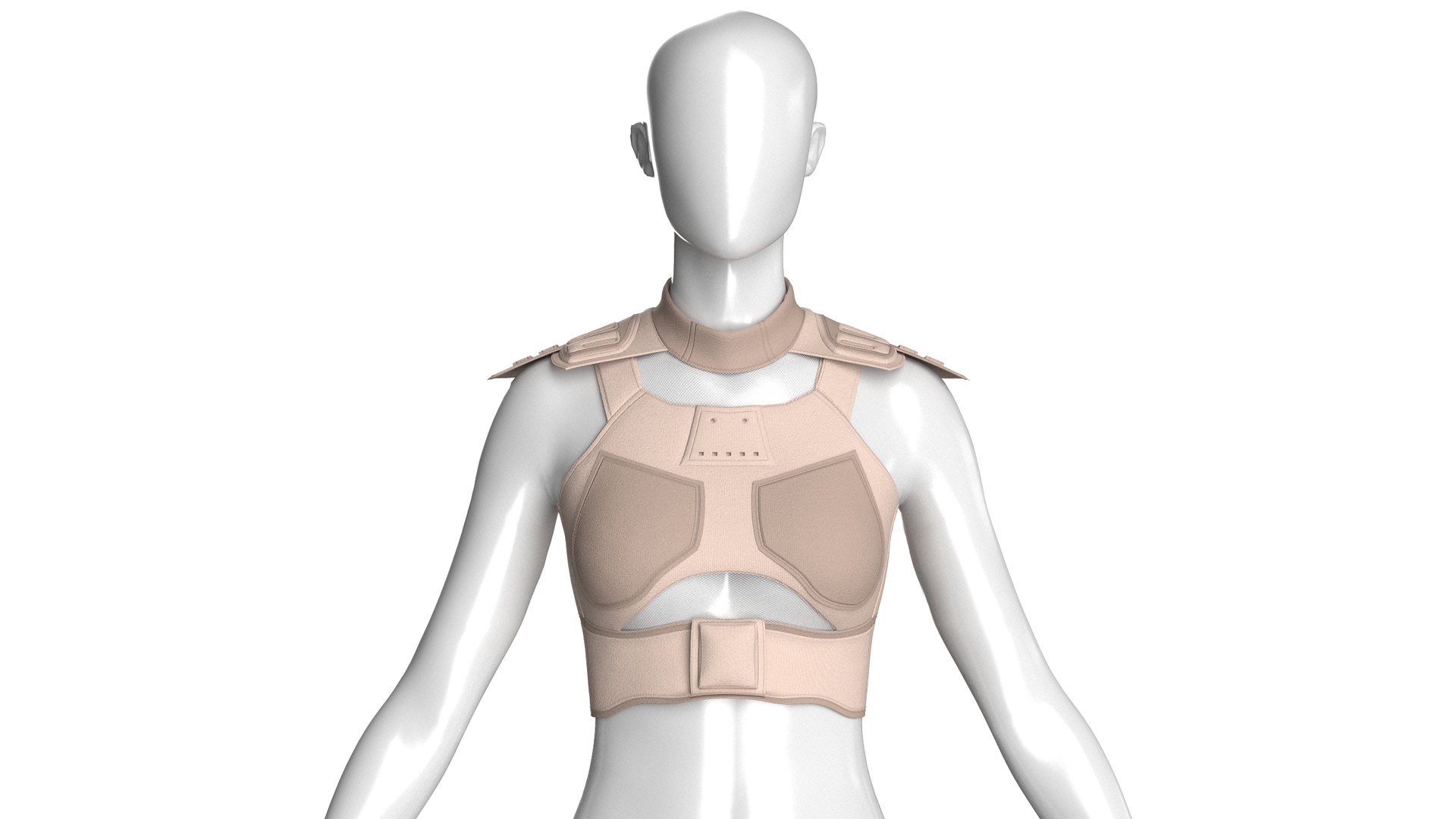 Media 1 for listing Girls High - Rise Minimalist Solid Vest | High Poly