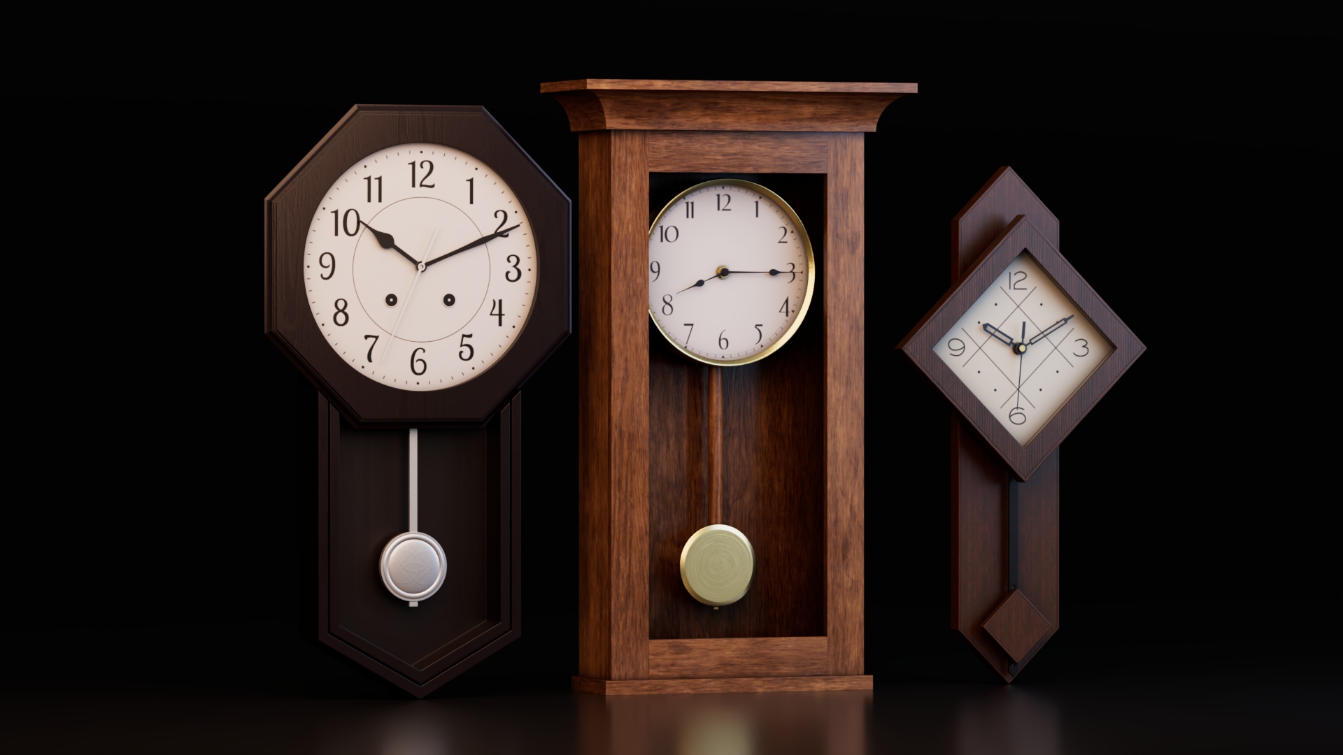 Wall Clock 3D Model Pack | Fab