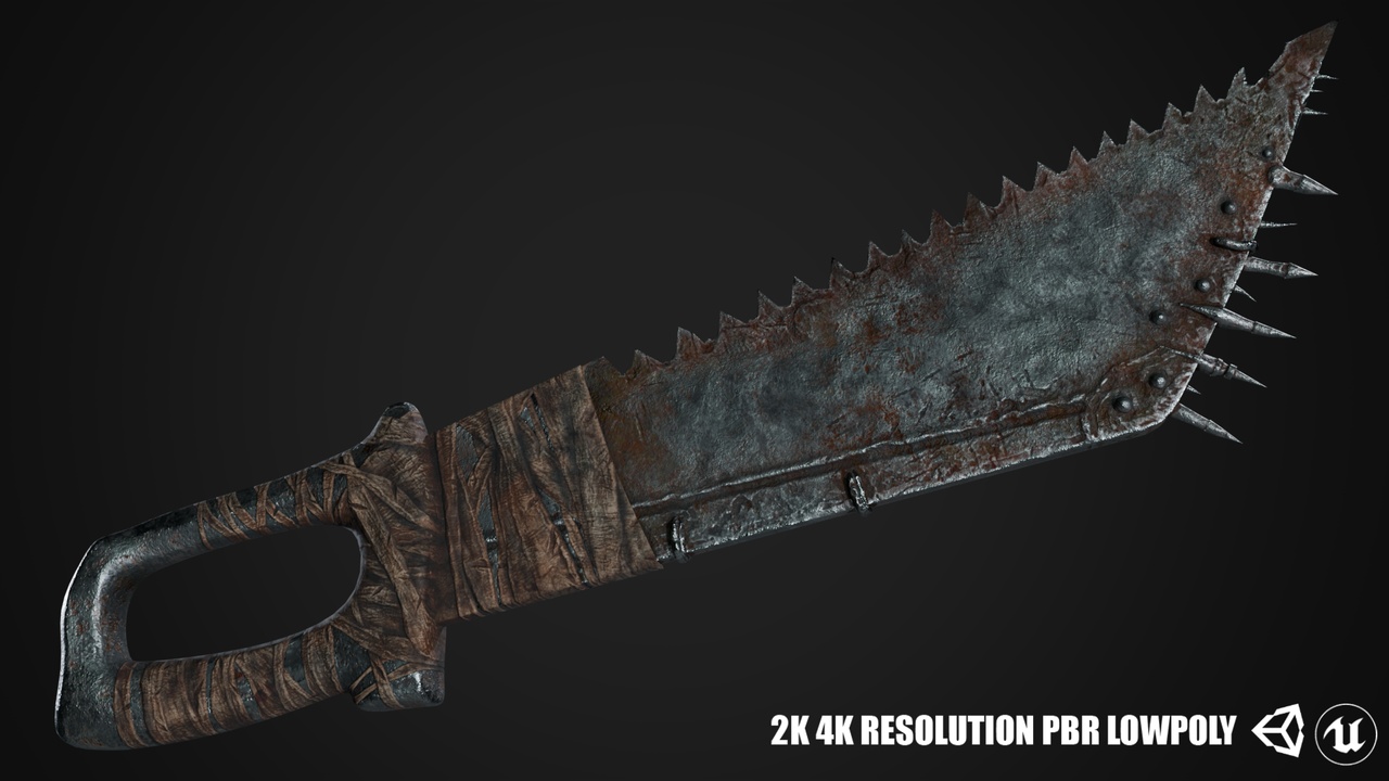 Media 1 for listing Post Apocalyptic Weapons - Saw Sword