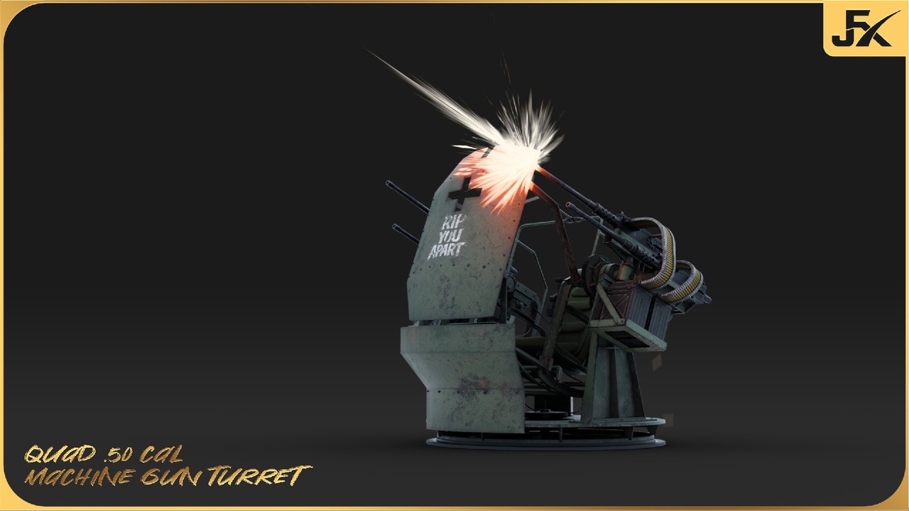 Media 1 for listing Quad .50 Cal Machine Gun Turret