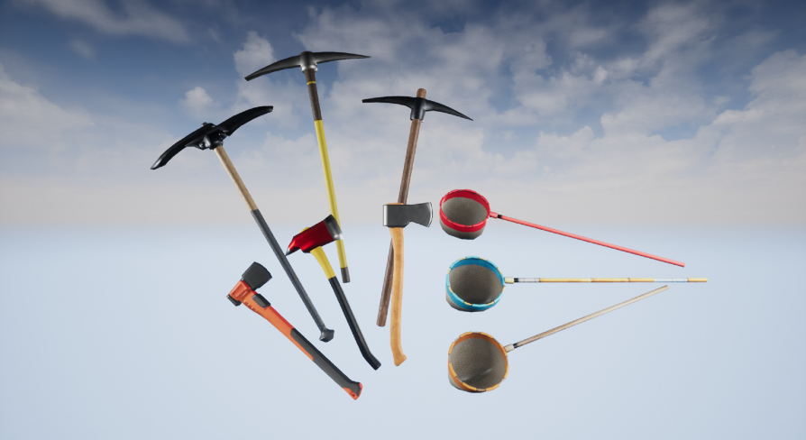 Resource Gathering Tool Pack | Fab