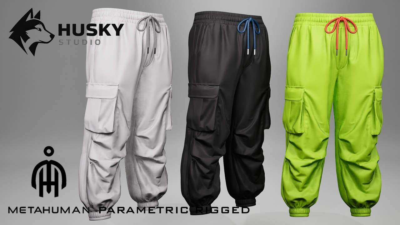 Media 1 for listing Sports Pants - 67 - Metahuman - MHPKG outfit - MH Rigged