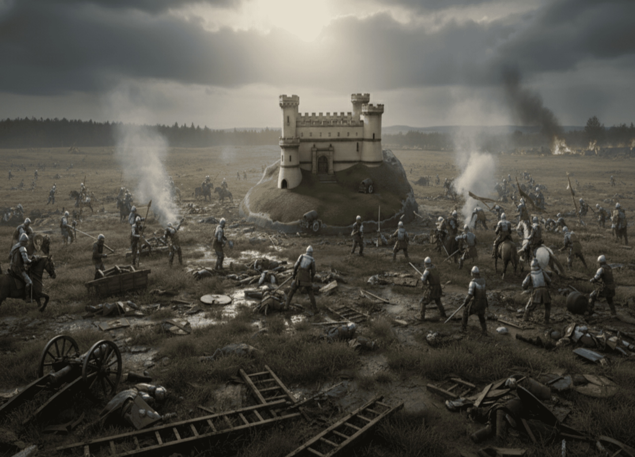 Media 1 for listing Stylized Medieval Castle - Low Poly Strategy Asset