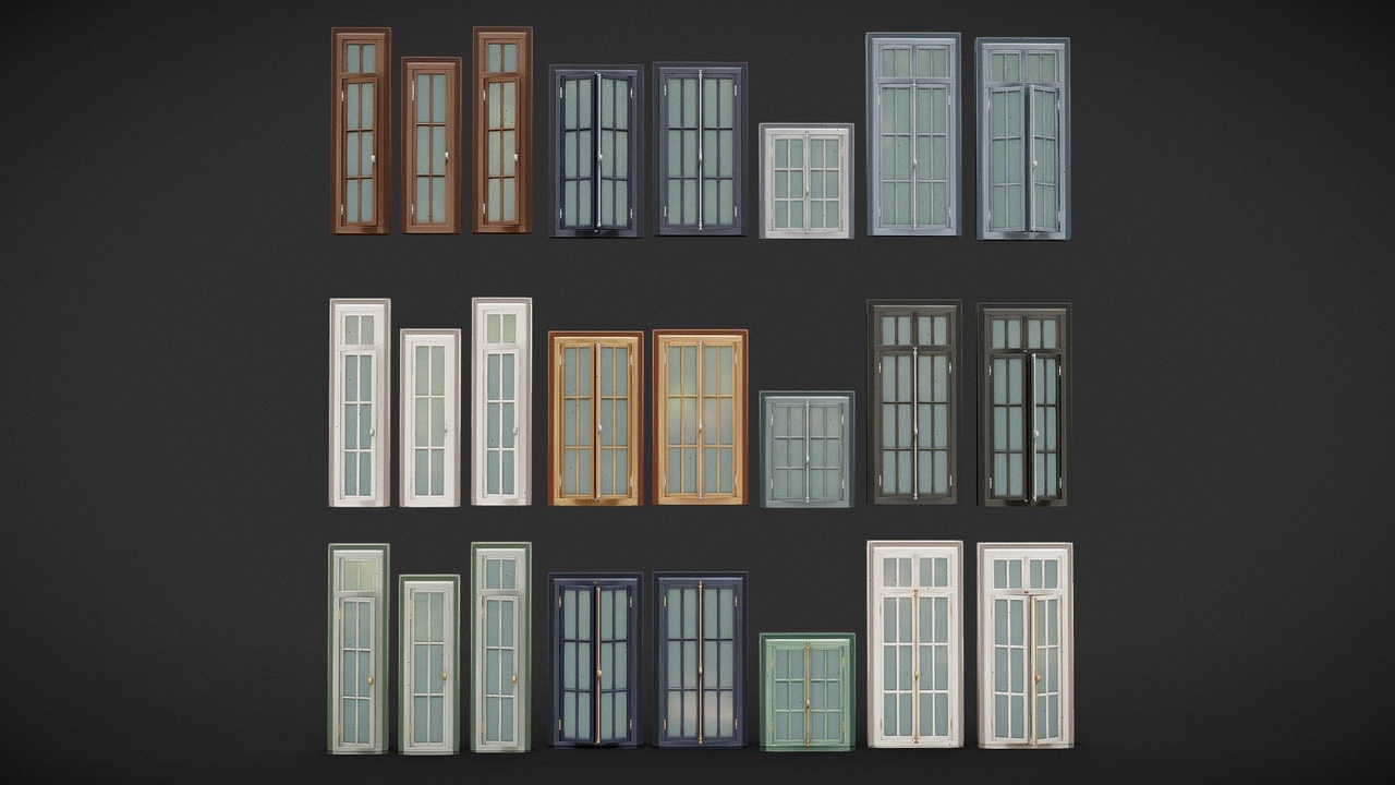 Media 1 for listing A Collection of 3D Window in Rectangle Styles