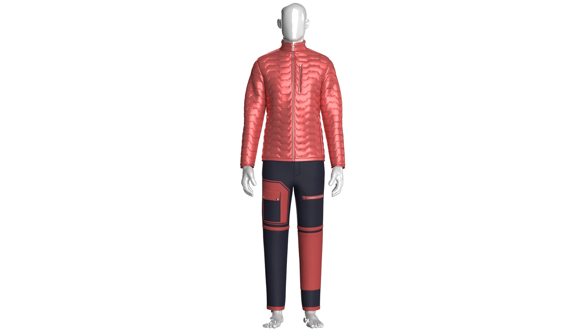 Media 1 for listing Men Puffer Jacket With Cargo Pant - Outfit | High Poly