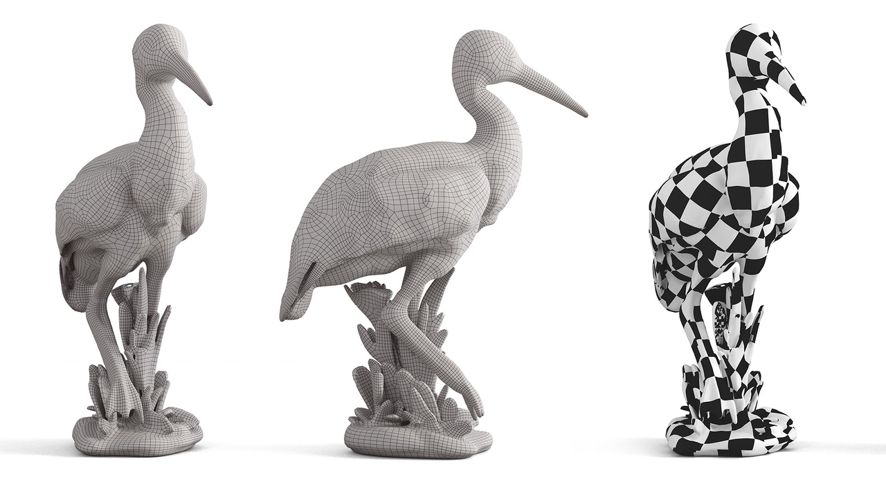Media 1 for listing Stork Figurine