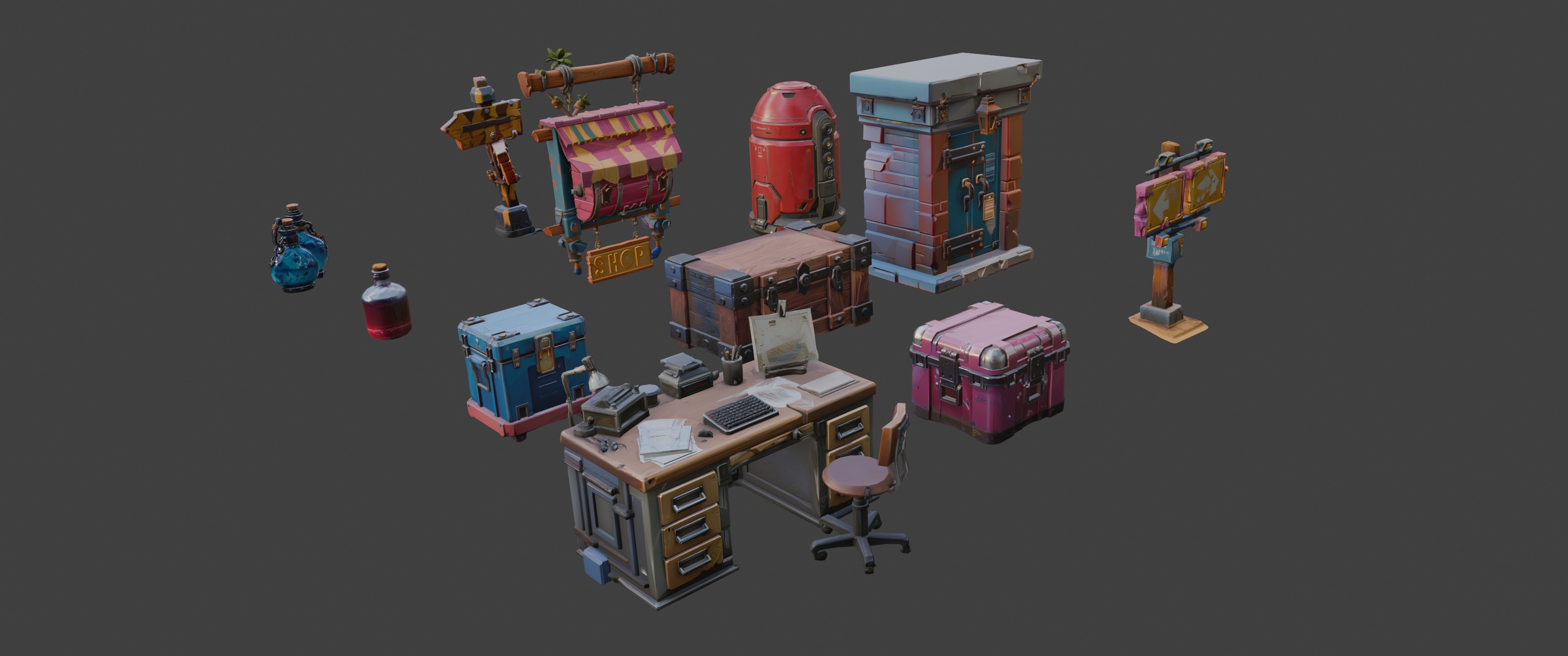 Media 1 for listing Stylized Various Objects Pack🧰