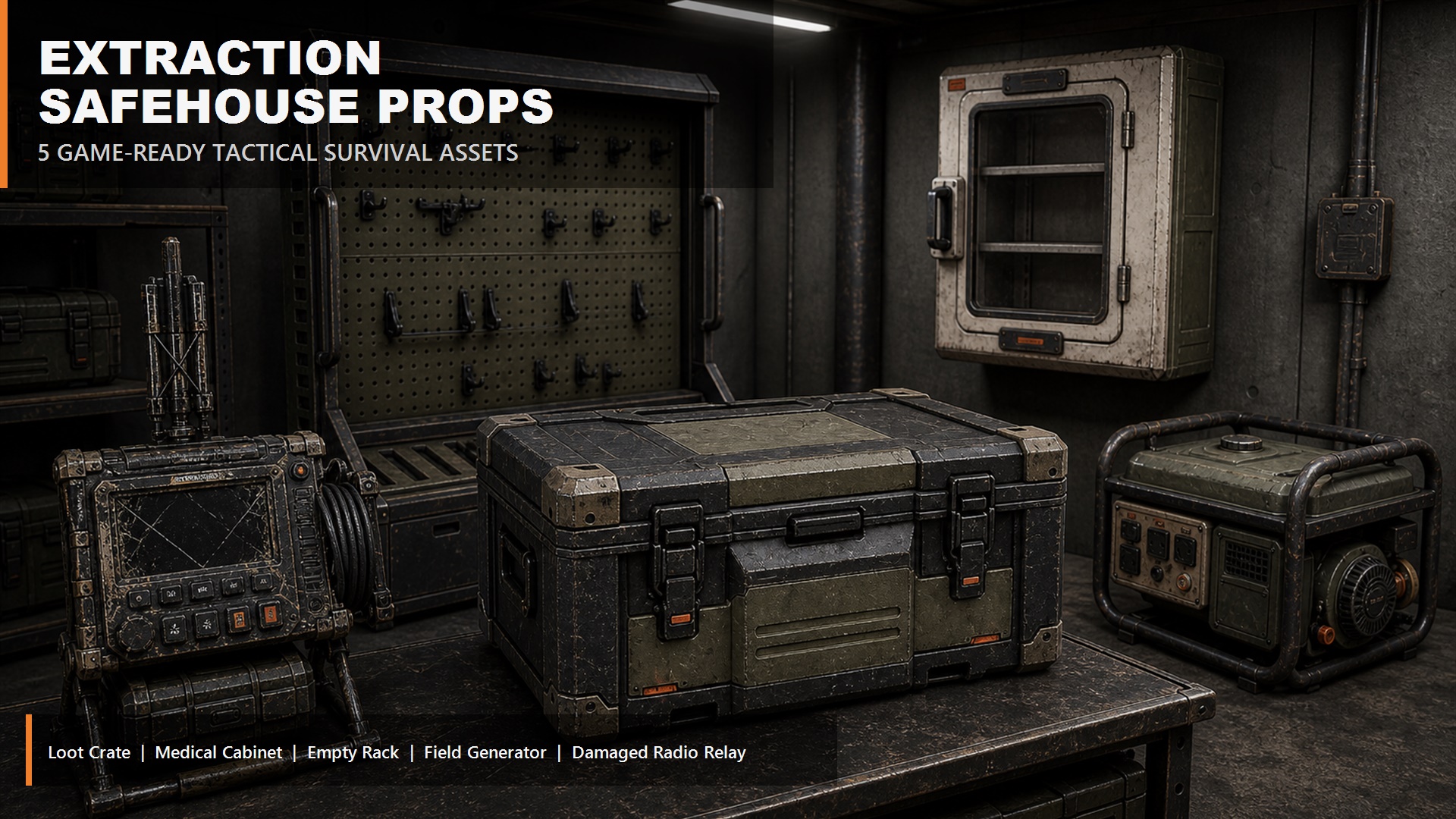 Extraction Safehouse Props - 5 Game-Ready Assets | Fab