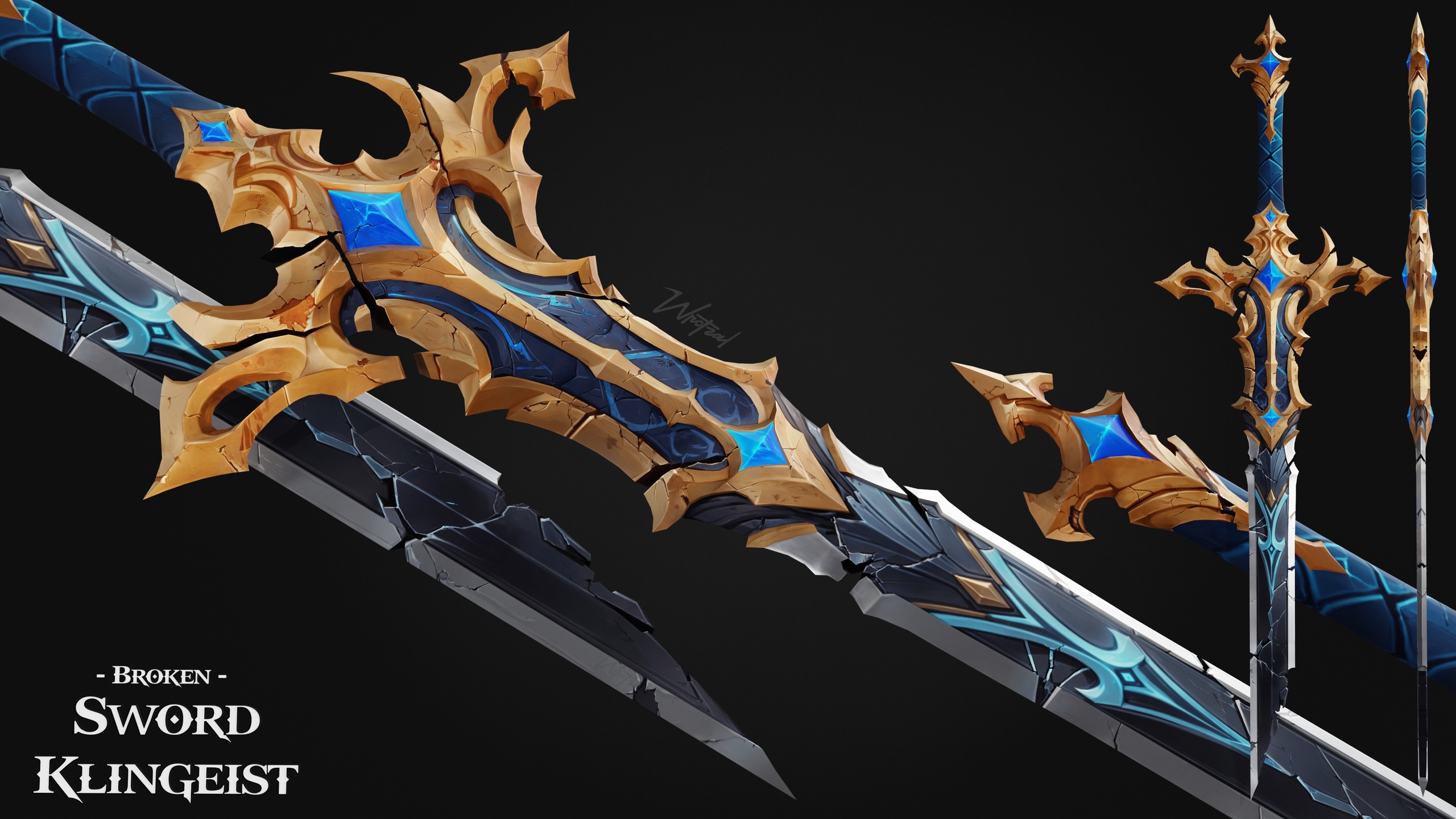 Media 1 for listing 6 Stylized Fantasy Beginner Swords [Sword Pack]