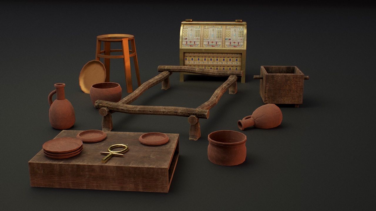 Media 1 for listing Ancient Egypt Furniture Props
