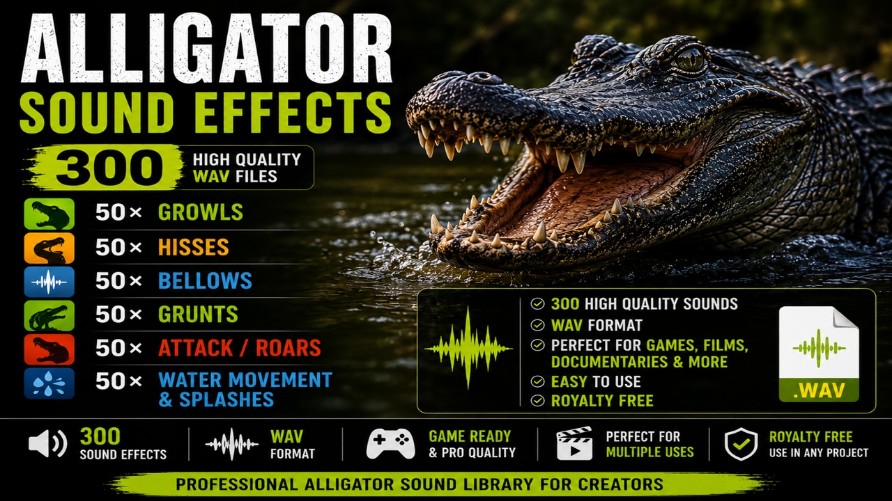 Media 1 for listing Alligator SFX Pack