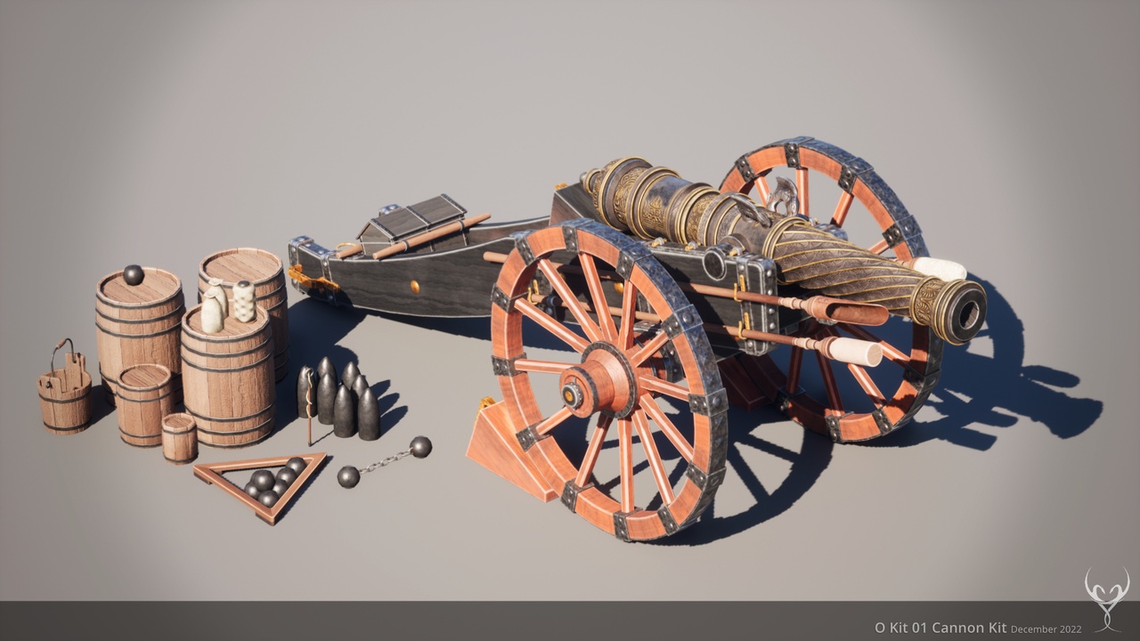 商品 O Kit 01 Field and Navy Gunpowder Cannon Kit 的媒体 1