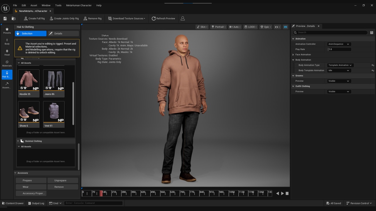 Media 1 for listing Autumn Outfit for Metahuman 2 - MHPKG