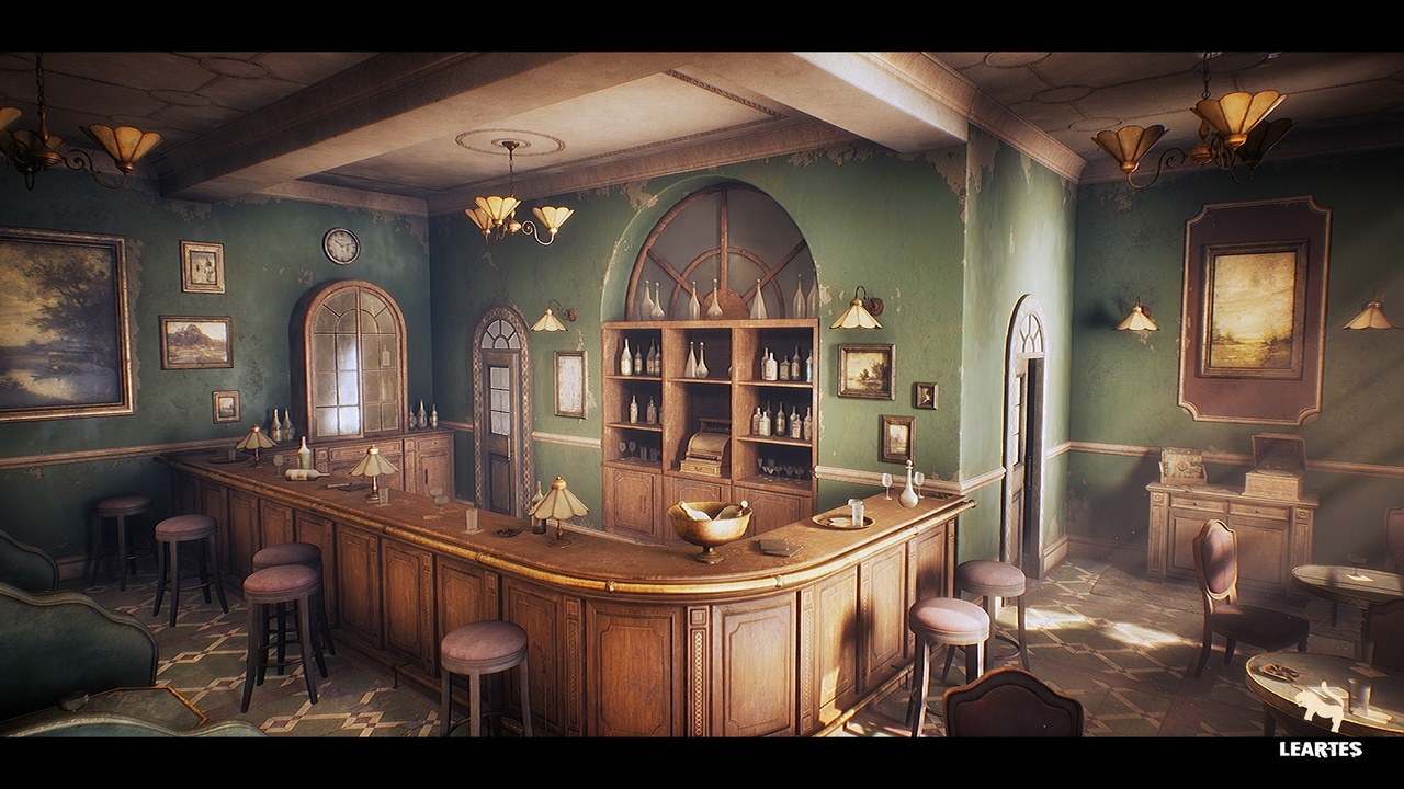 Media 1 for listing Vintage Bar Interior Environment ( Vintage Bar Interior Vintage Bar Vintage 3D )