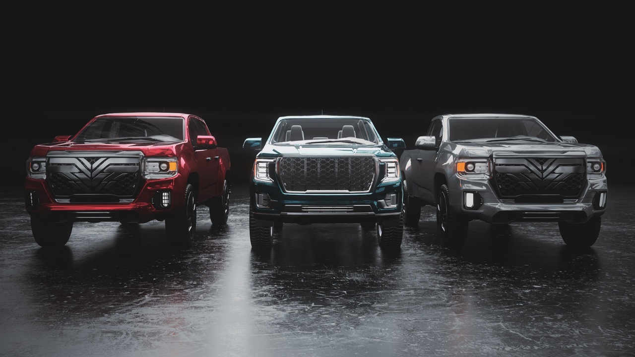 出品PACK OF GENERIC AMERICAN HEAVY PICKUP TRUCKSのメディア1