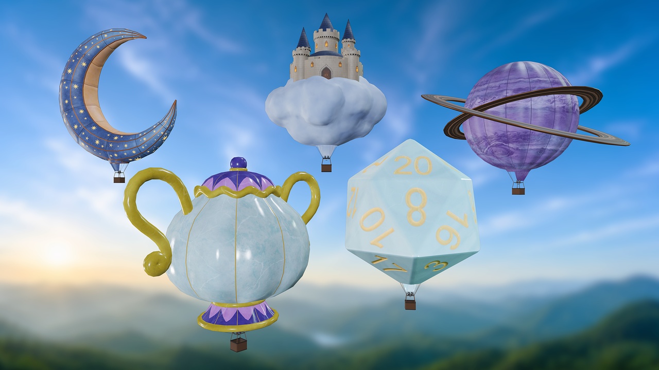 Media 1 for listing Hot Air Balloons - Pack of 5