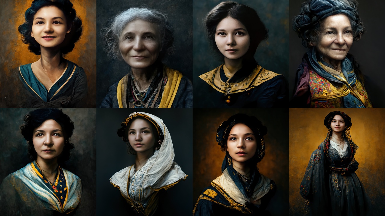 Paintings: Portraits No.01 제품 등록을 위한 미디어 1개
