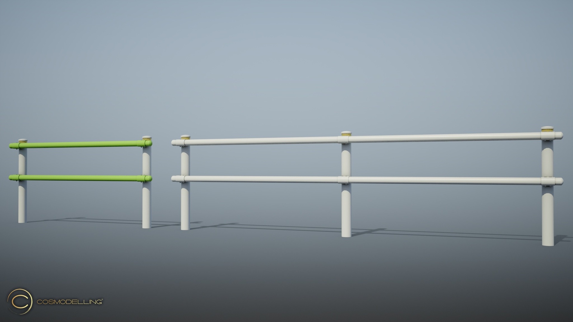 Media 1 for listing Japanese Double-Pipe Barrier Set
