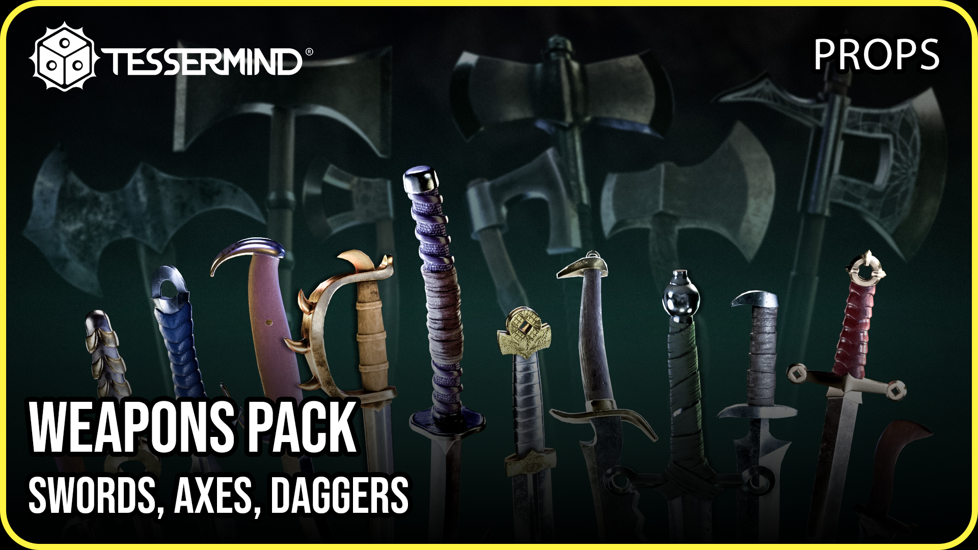 Weapons Pack - Swords, Axes, Daggers | Fab