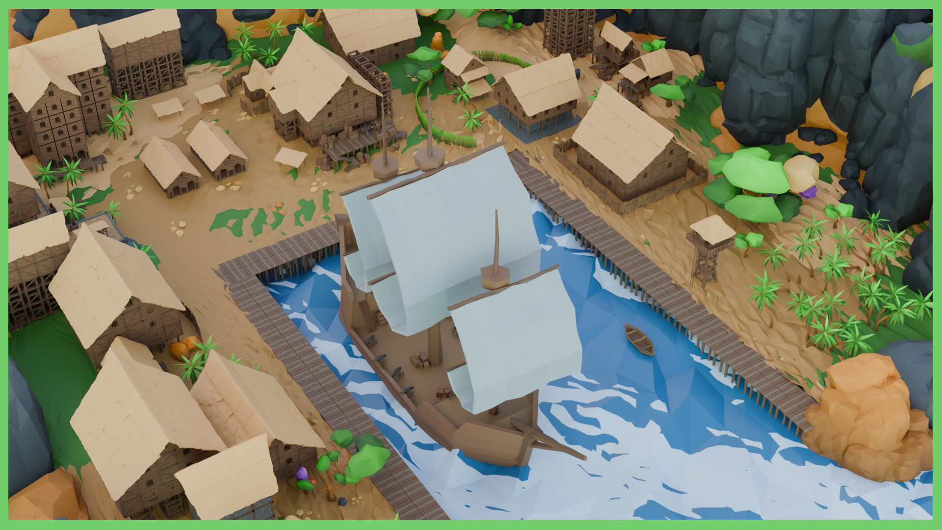 Low poly Environment pack | Fab