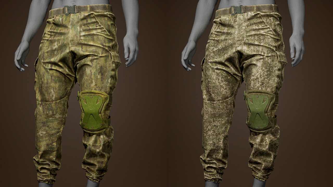 Media 1 for listing Soldier Military Pants - Outfit for MH Rigged