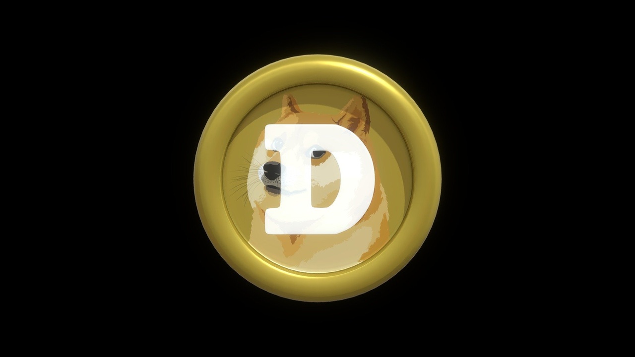 Dogecoin or DOGE Crypto Coin with cartoon style | Fab