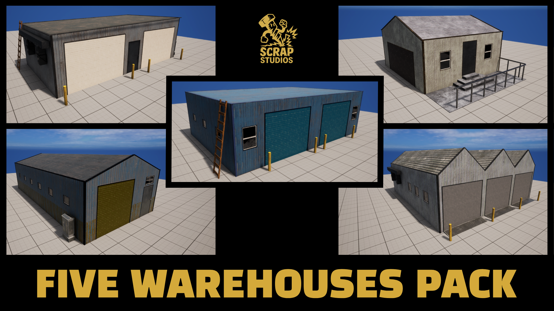 5 Warehouses Exterior Pack - V1 | Fab