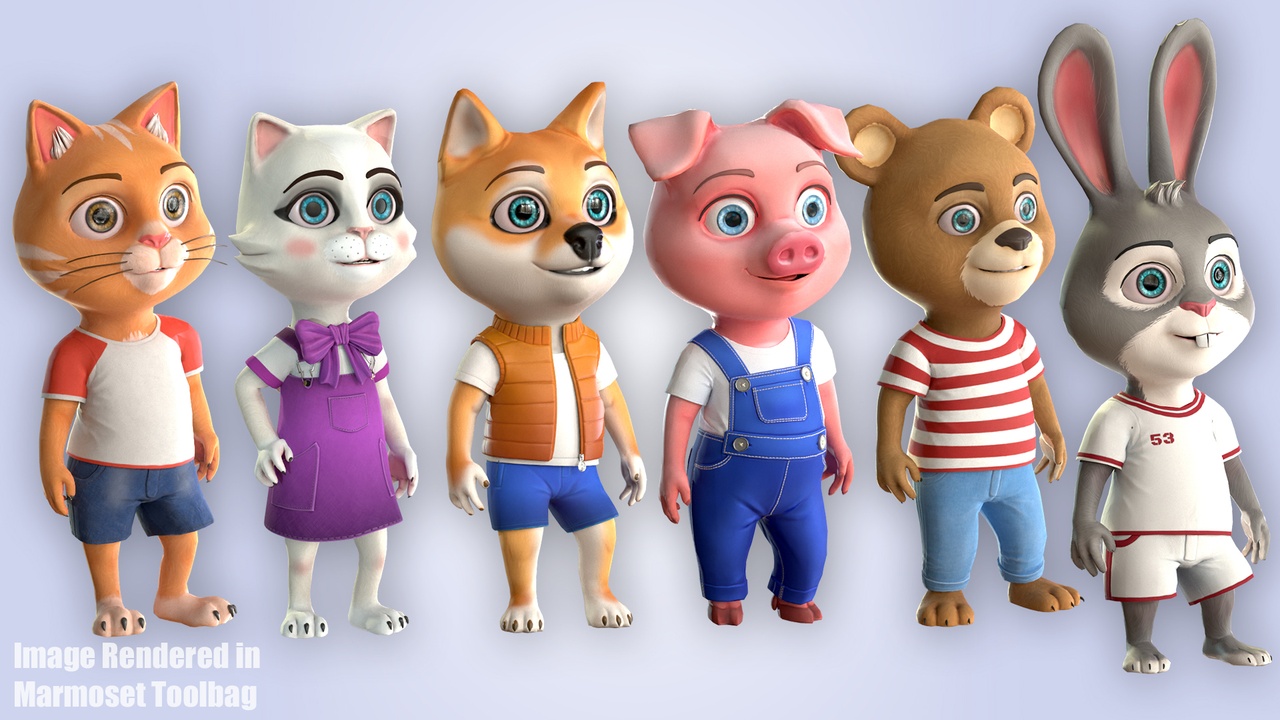 Media 1 for listing Cartoon Animals Cloth Bundle