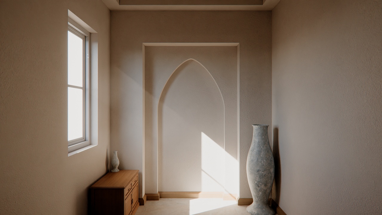 Media 1 for listing Calm Interior with Arch Detail