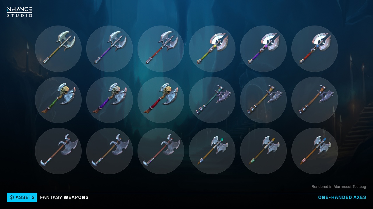 Media 1 for listing Stylized Fantasy Weapons Pack #2