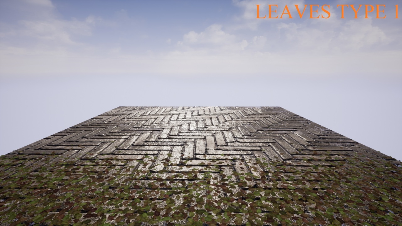 Media 1 for listing Leaves Paving Materials 4K