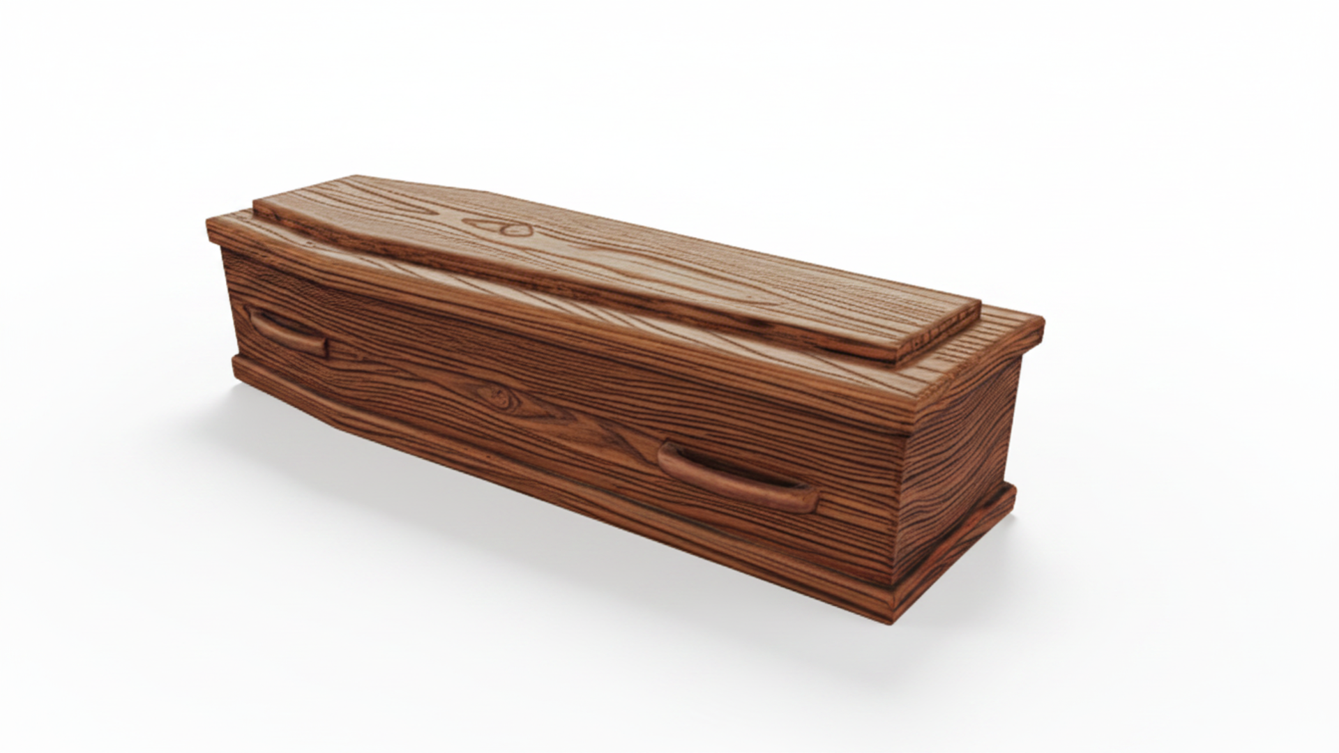 Rustic Coffin Rustic Wooden Coffin (With LOD) | Fab