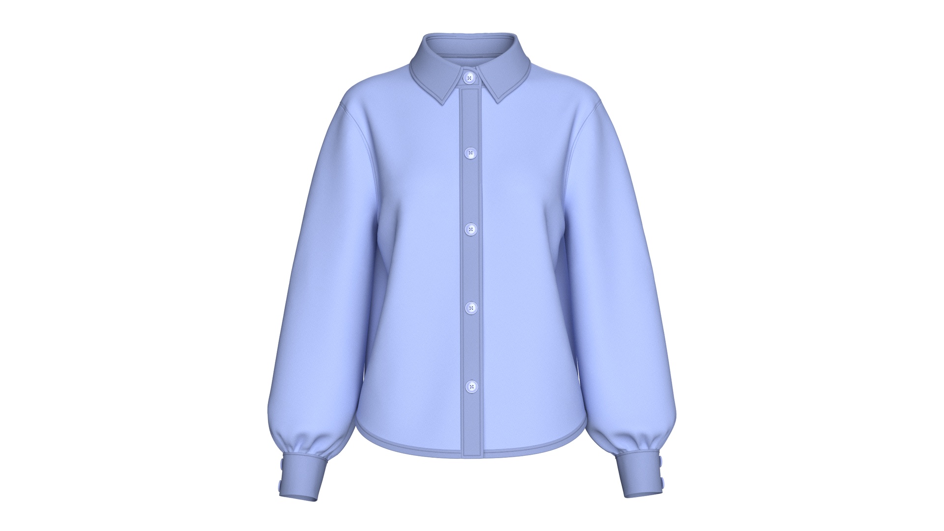 Media 1 for listing Girls Lantern Sleeve Button - Up Shirt | High Poly