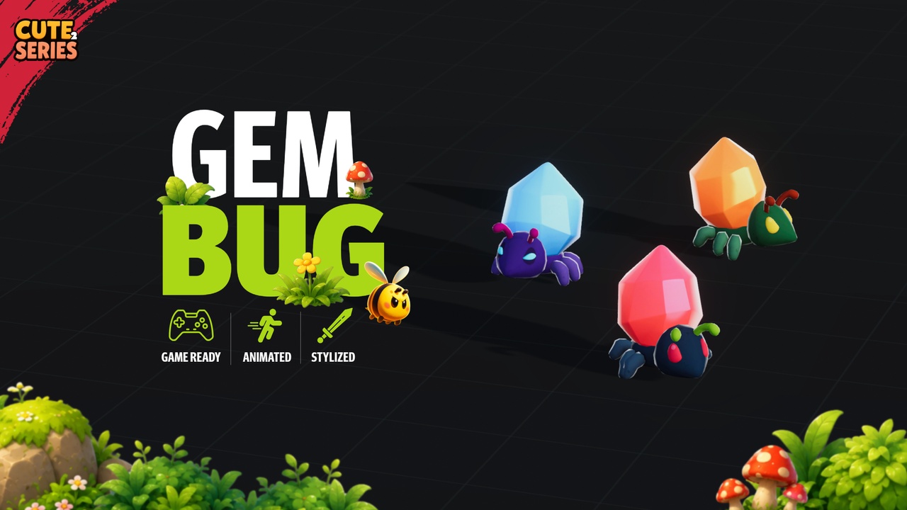 Media 1 for listing Crystal Gem Bug Cute Series