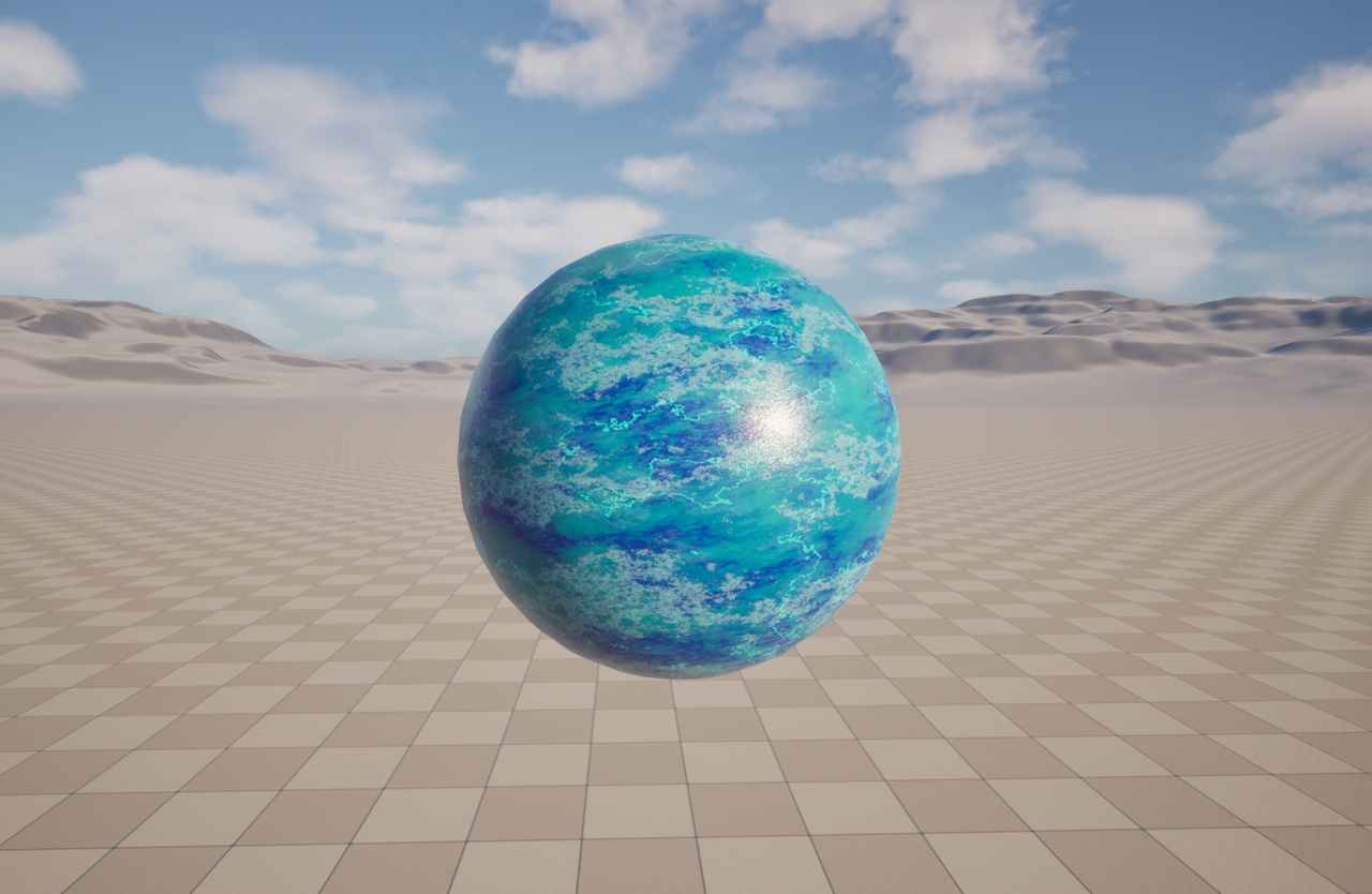 出品Marble AquaBlue PBR Materialのメディア1