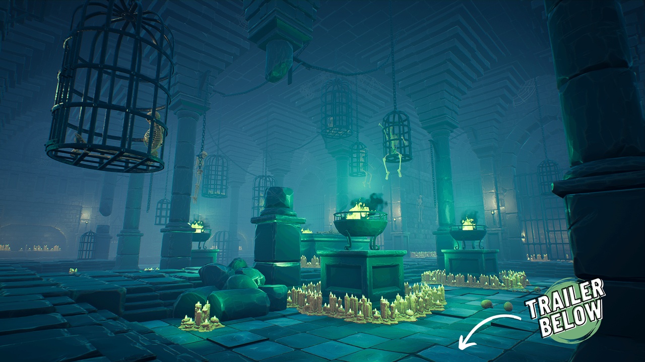 Media 1 for listing Modular Dungeon (Stylized Dungeon, Dungeons, Dungeon, Fantasy Dungeon, Medieval)