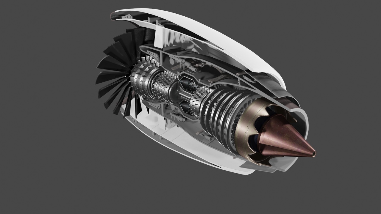 Swivel Jet Engine Rotating jet engine | Fab