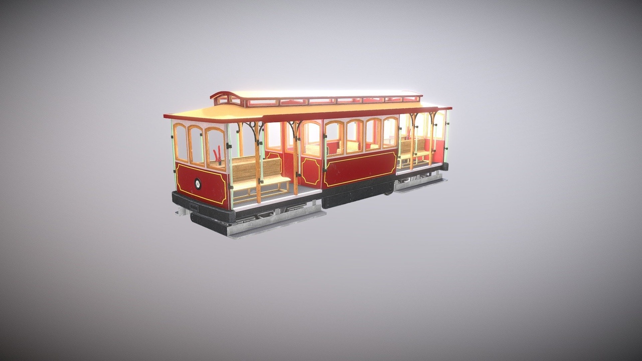 Media 1 for listing Cable Car Tram | Realistic 3D Model | Free