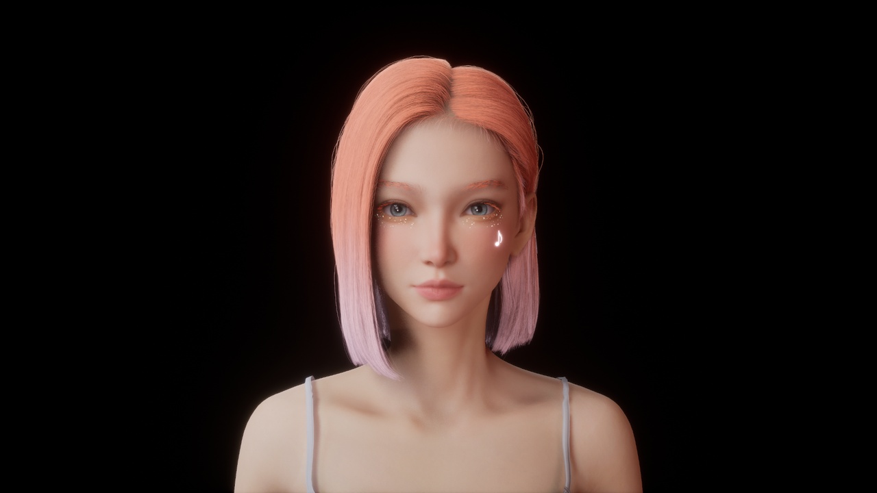Media 1 for listing MetaHuman Hair - Side Part Bob Cut