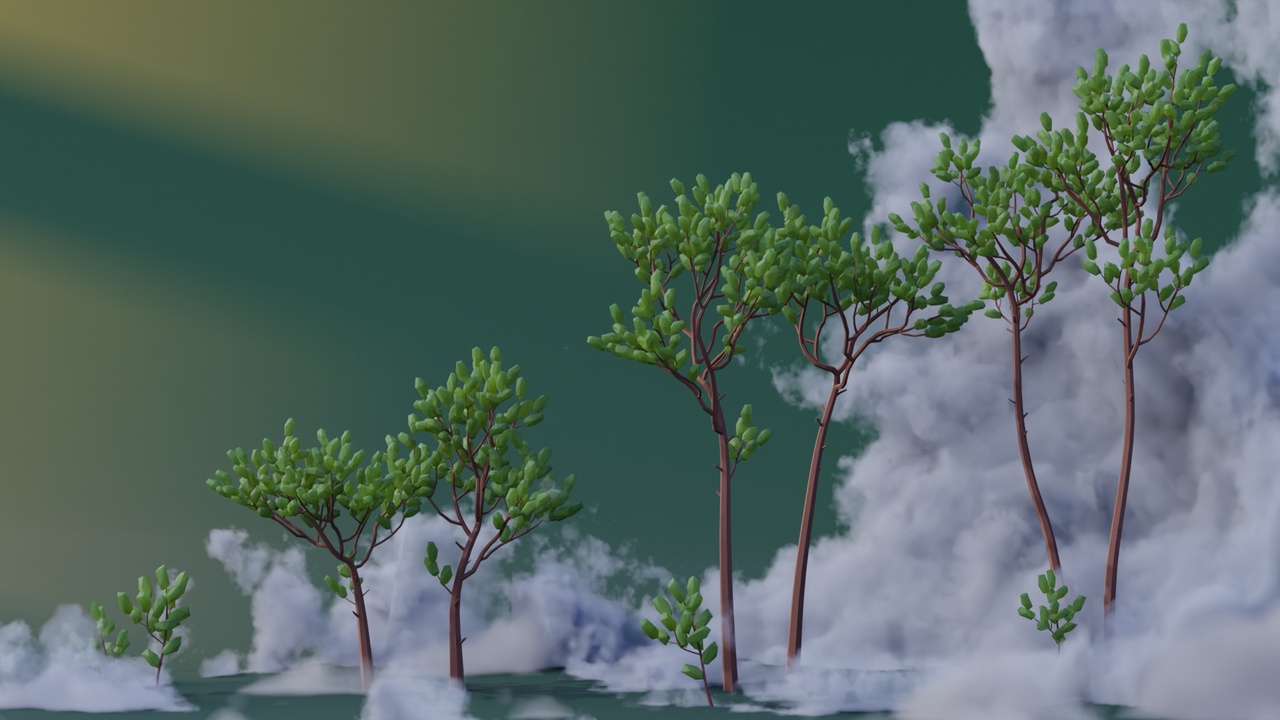 File multimediali per l'articolo Low Poly Pine Trees: 1