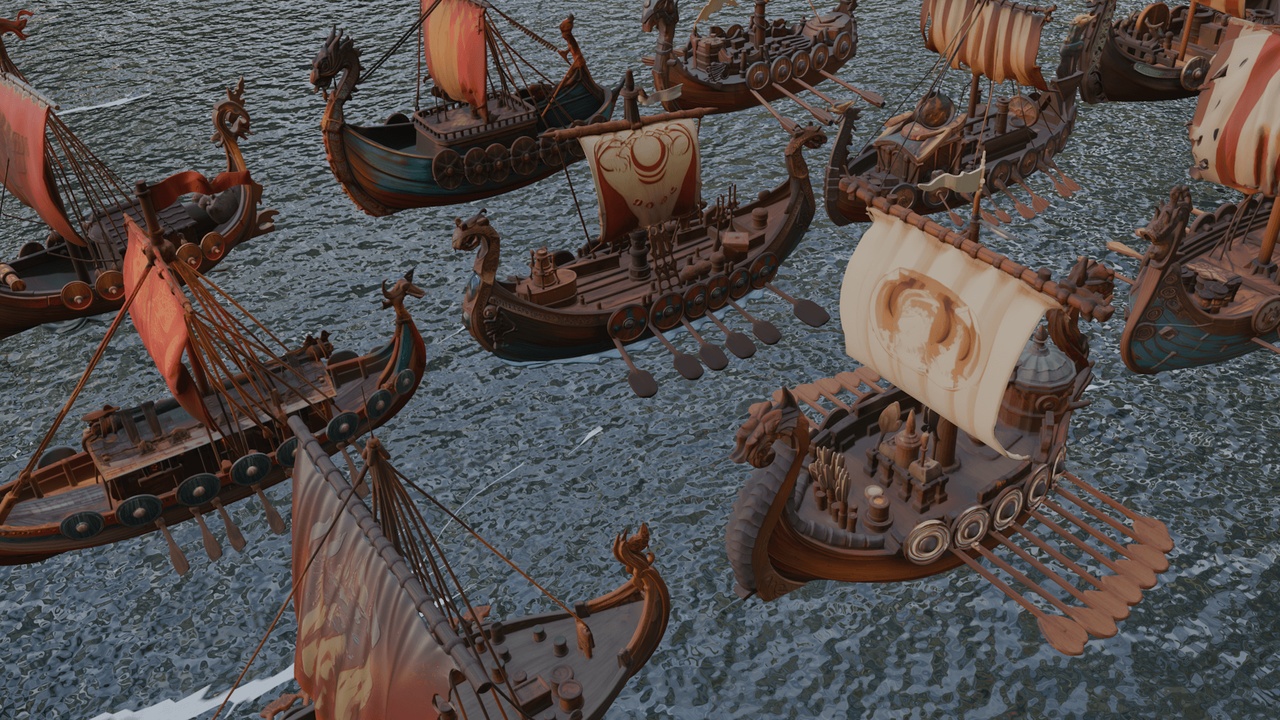 Media 1 for listing Stylized Drakkars🛶