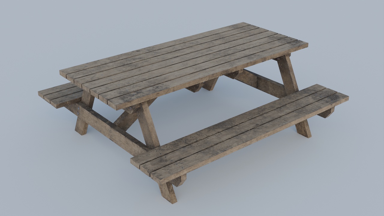 Media 1 for listing Wooden Picnic Bench