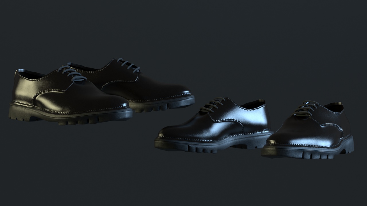 Media 1 for listing Classic Leather Derby Shoes - Metahuman Compatible