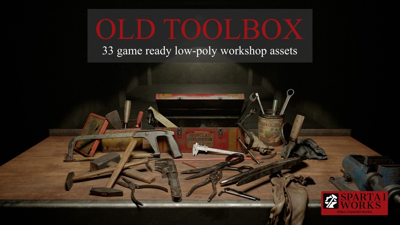 Media 1 for listing Old Toolbox - 33 tools asset pack