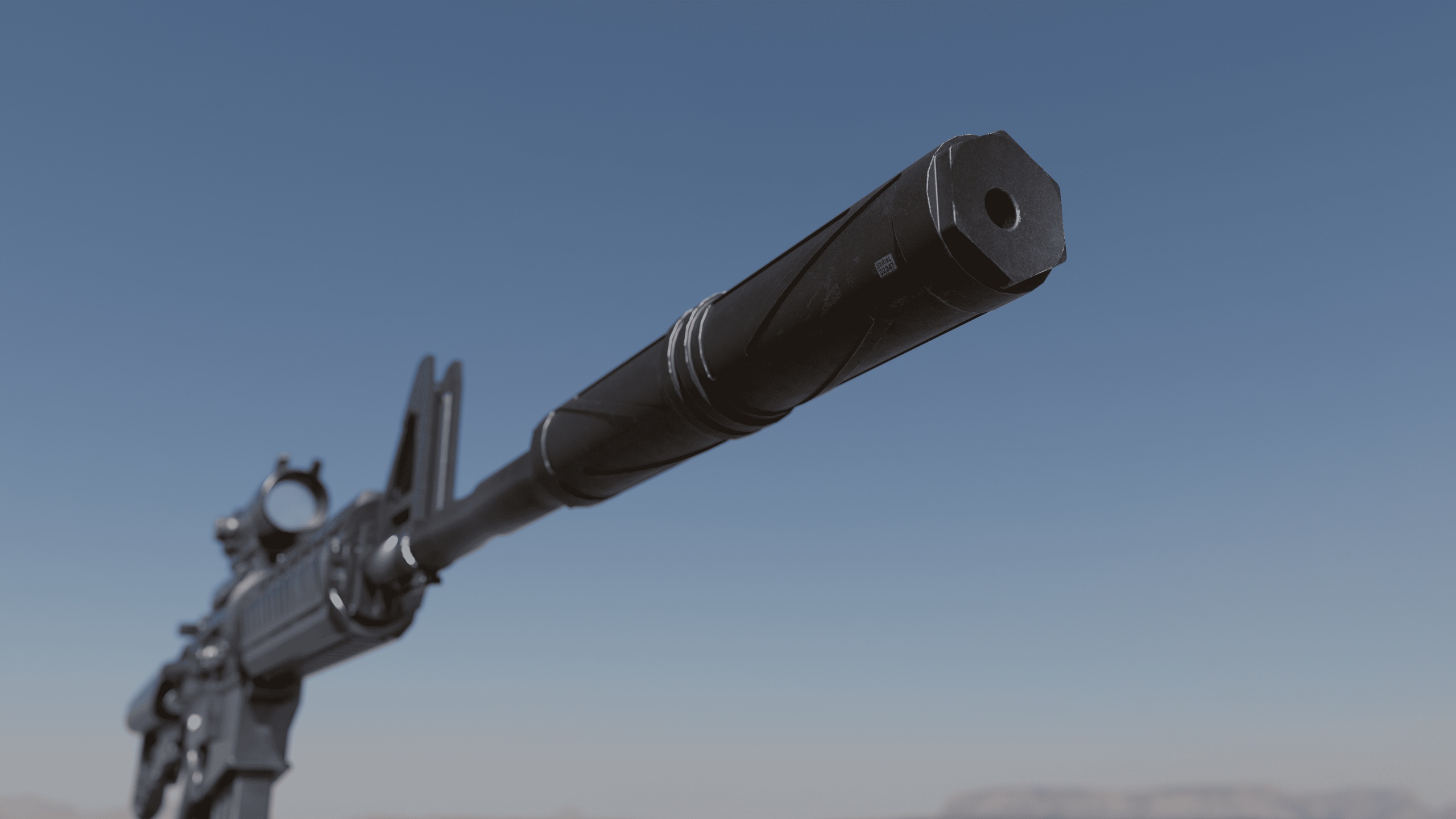 Media 1 for listing Modern 5.7mm Tactical Suppressor 4K PBR Textured Realistic Proportions