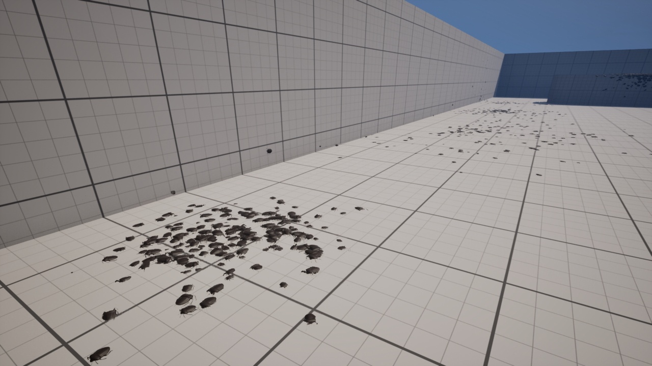 Media 1 for listing Simple Dynamic Bugs System (Niagara/Distance Fields)