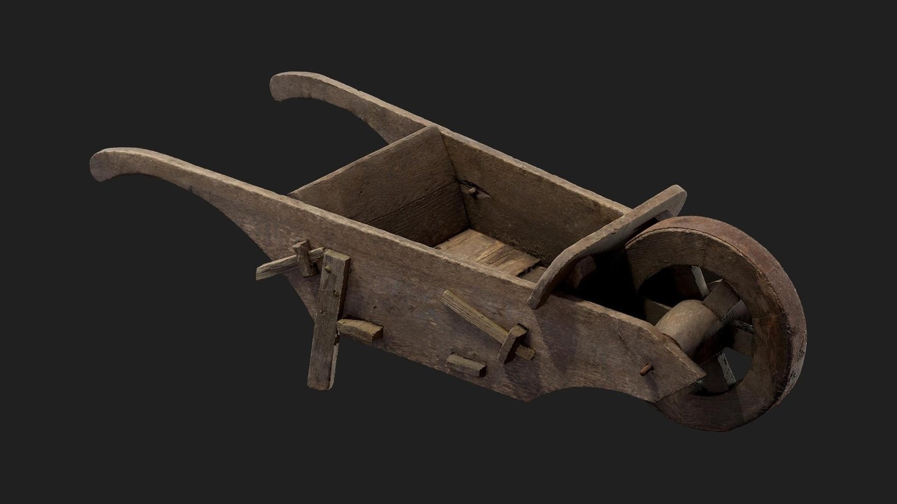 Media 1 for listing Wooden Wheelbarrow