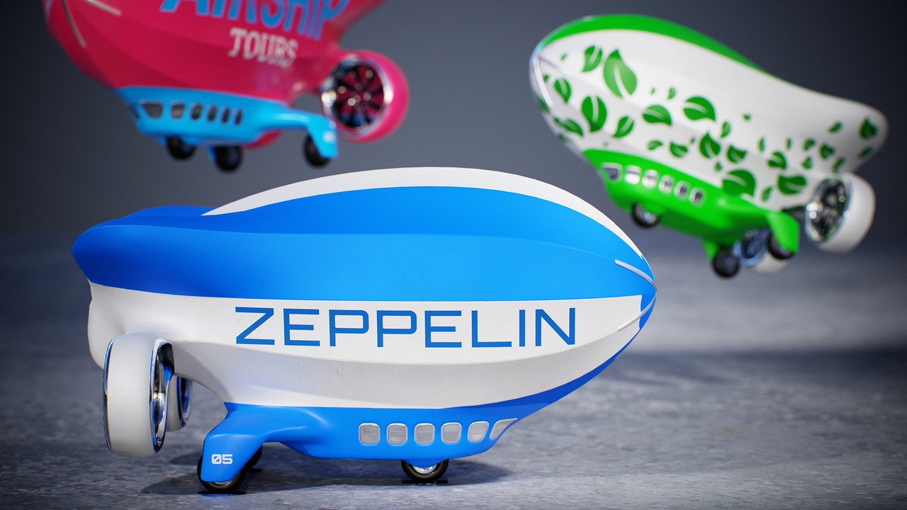 Media 1 for listing Stylized Dirigible Toy